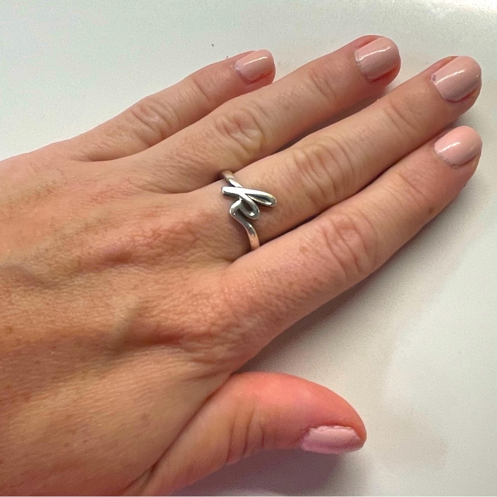 James Avery Sterling Silver “K” Ring Size 6/6.5